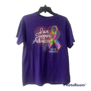 Hunter’s green elementary autism awareness medium tee